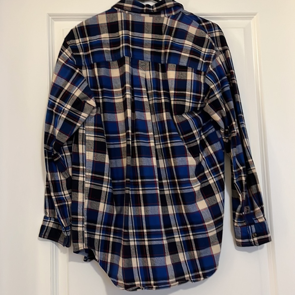 Blue flannel button down - Picture 4 of 4